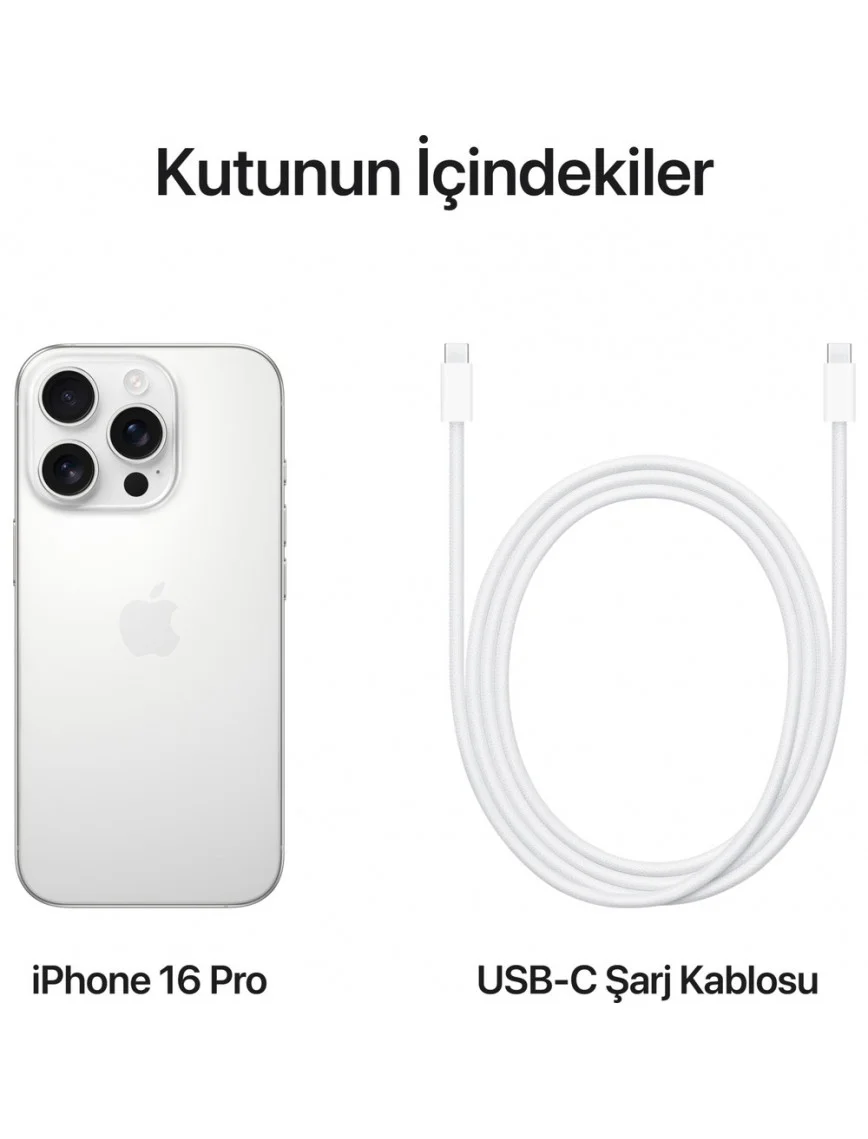 iPhone 16 Pro 128GB Beyaz